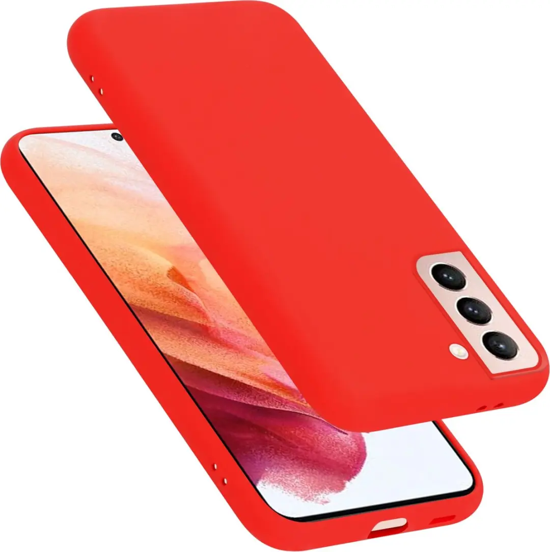 Cadorabo Hoesje geschikt voor Samsung Galaxy S22 in LIQUID ROOD