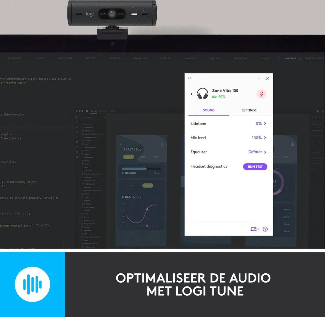 Logitech Zone Vibe 100 - Draadloze Headset - Bluetooth - Graphite