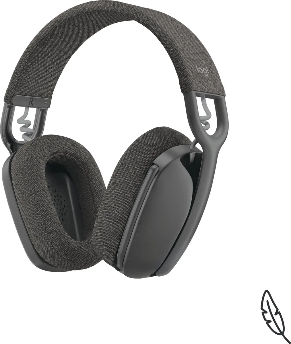 Logitech Zone Vibe 100 - Draadloze Headset - Bluetooth - Graphite