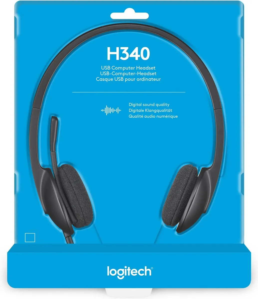 Logitech H340 USB Headset - Zwart
