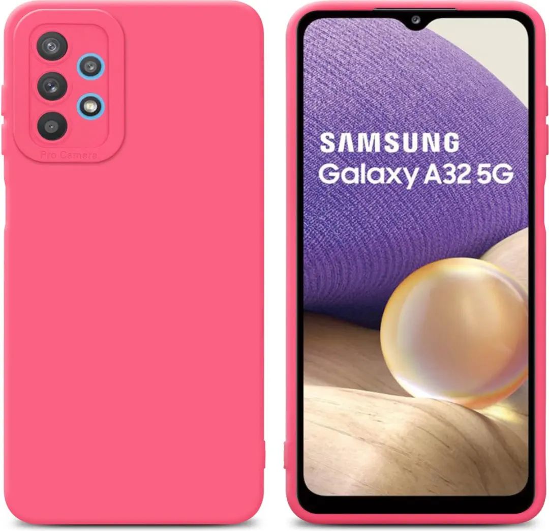 Cadorabo Hoesje geschikt voor Samsung Galaxy A32 5G in FLUID ROOD