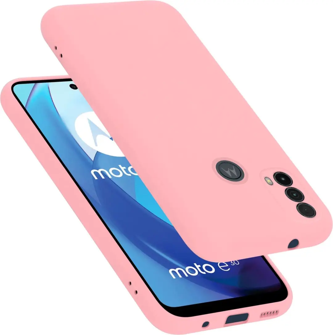 Cadorabo Hoesje geschikt voor Motorola MOTO E20 / E30 / E40 in LIQUID ROZE