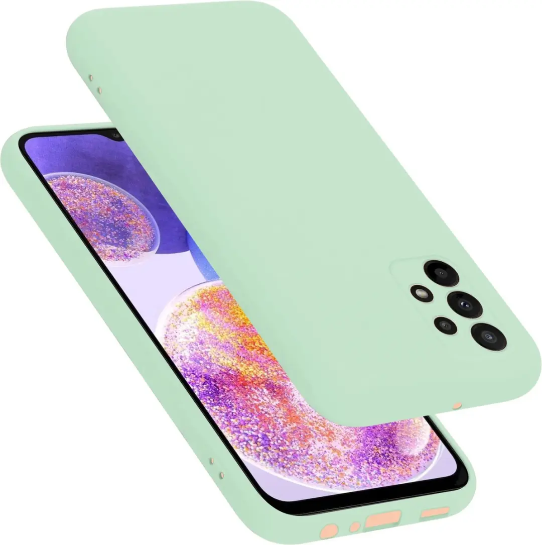 Cadorabo Hoesje geschikt voor Samsung Galaxy A23 4G / 5G in LIQUID LICHT GROEN