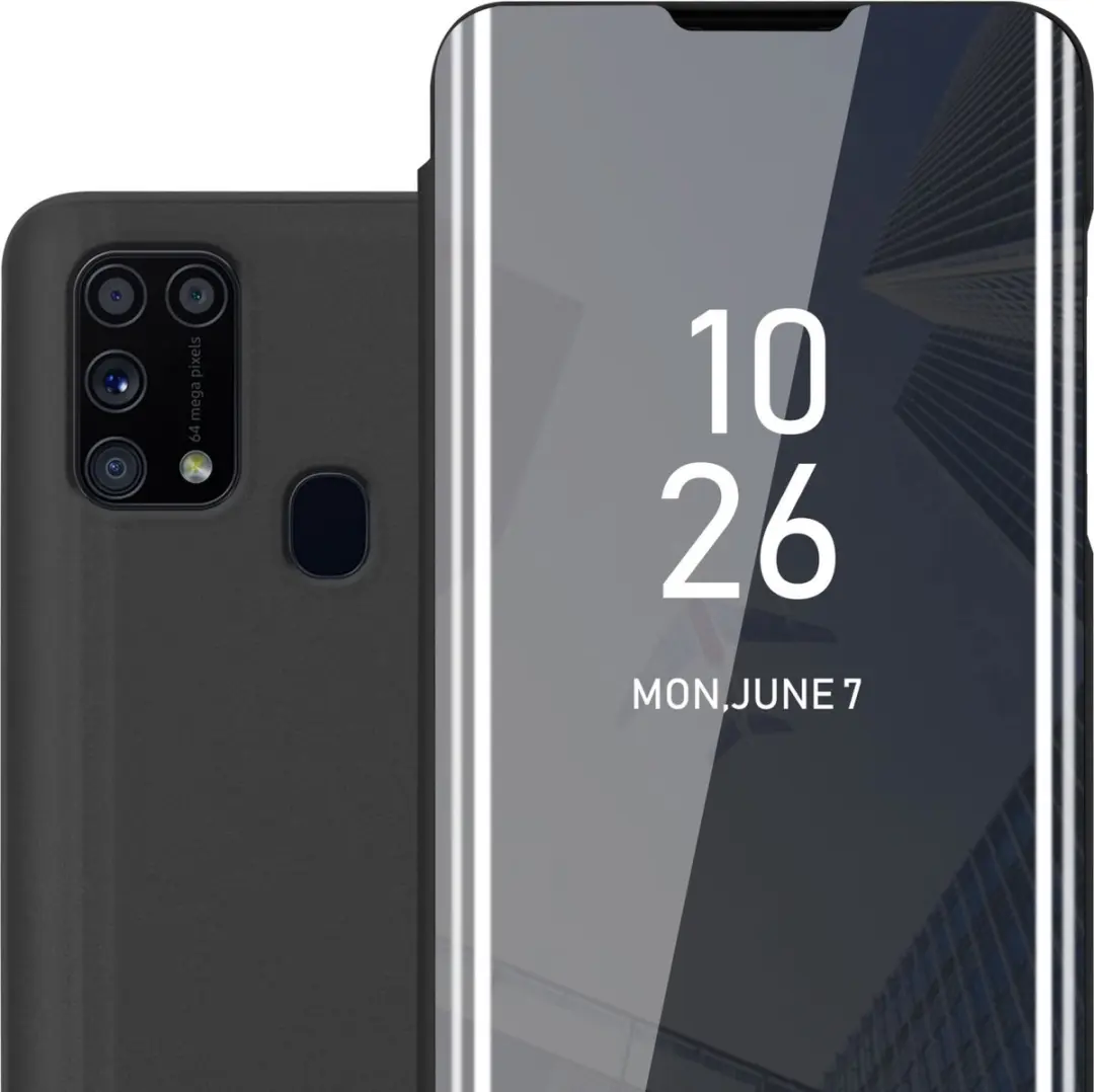 Cadorabo Hoesje geschikt voor Samsung Galaxy M31 in TOERMALIJN ZWART