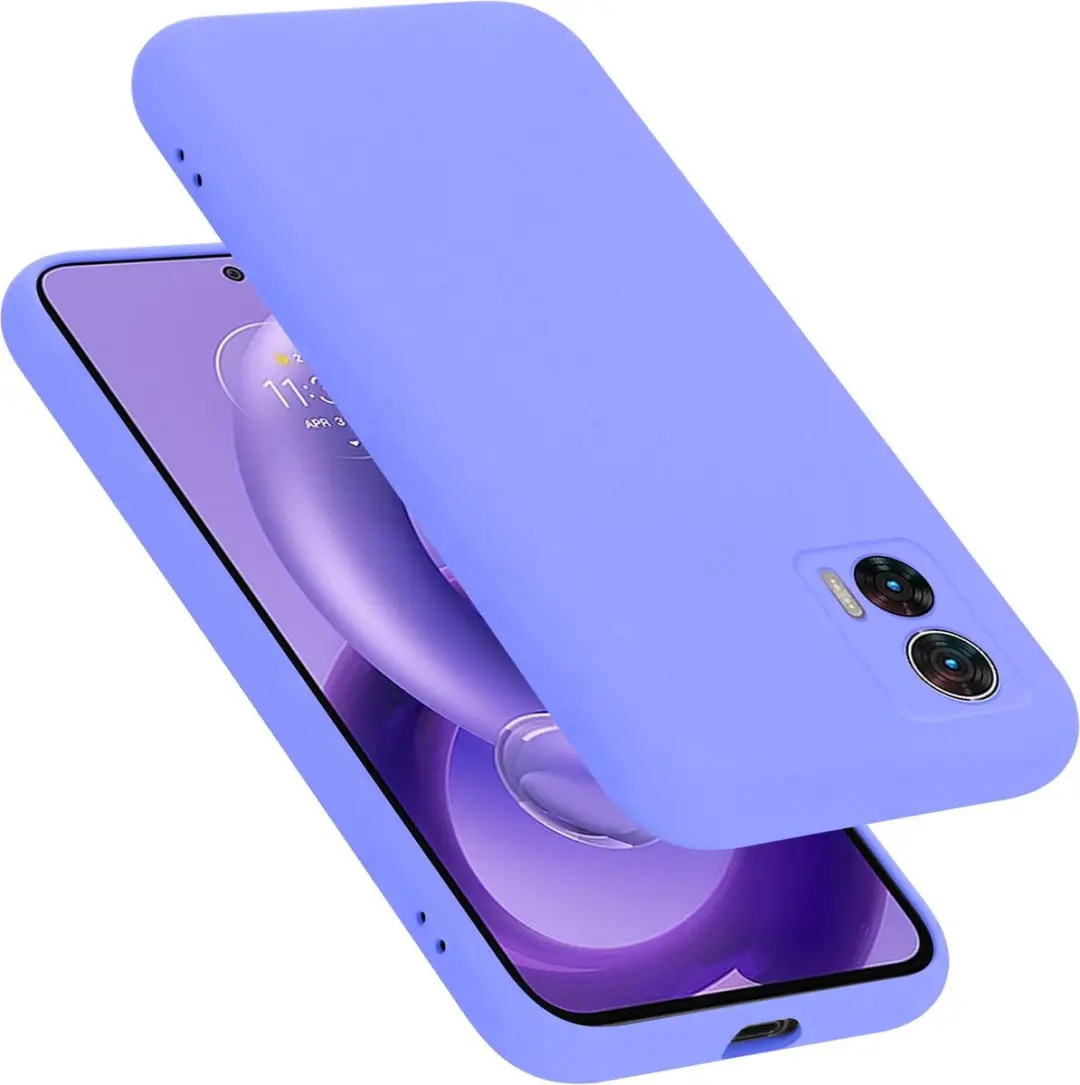 Cadorabo Hoesje geschikt voor Motorola EDGE 30 NEO in LIQUID LICHT PAARS