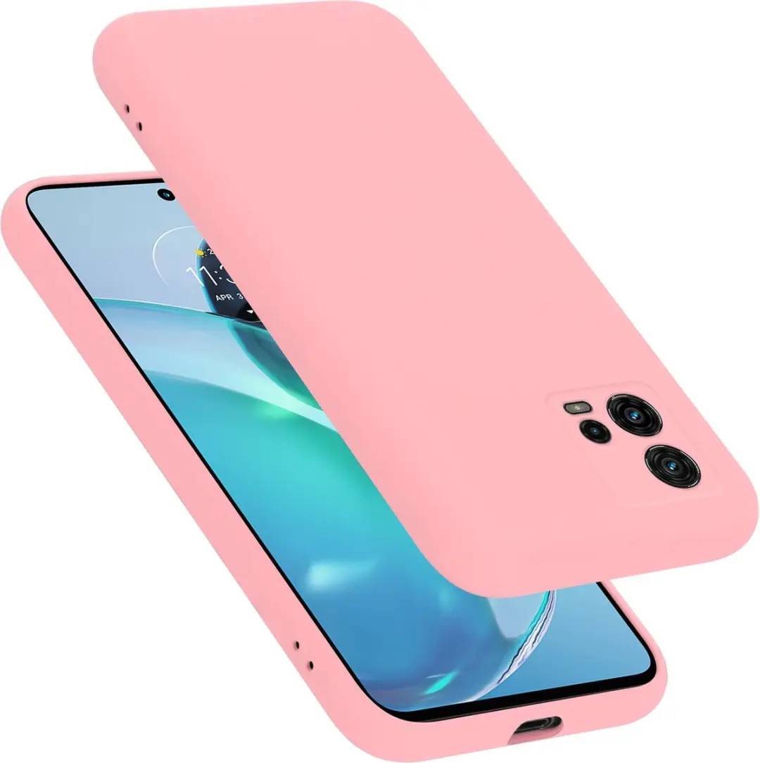 Cadorabo Hoesje geschikt voor Motorola MOTO G72 in LIQUID ROZE