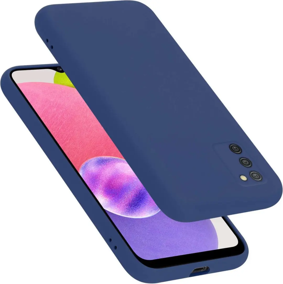 Cadorabo Hoesje geschikt voor Samsung Galaxy A03s in LIQUID BLAUW