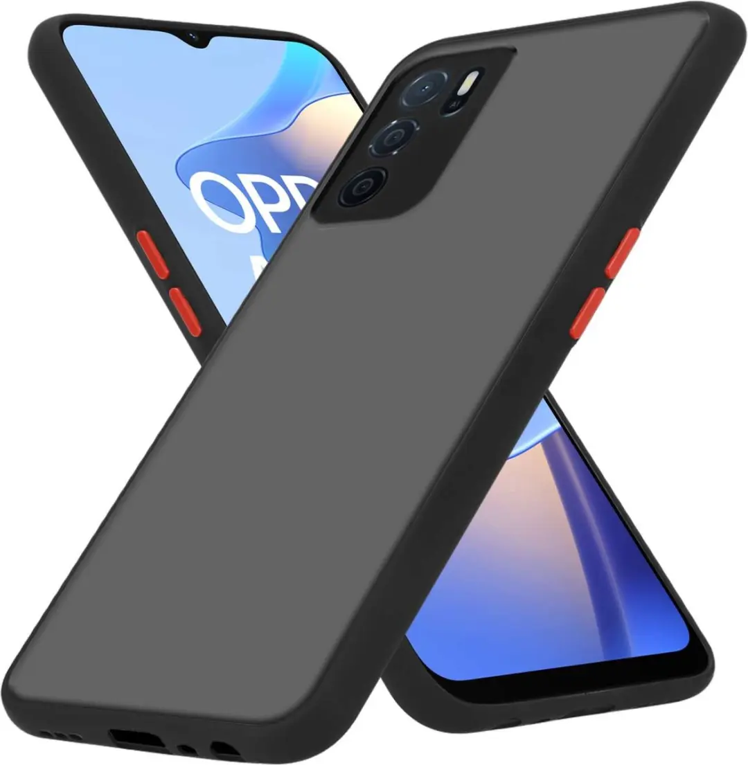 Cadorabo Hoesje geschikt voor Oppo A16s / A54s in MATT ZWART