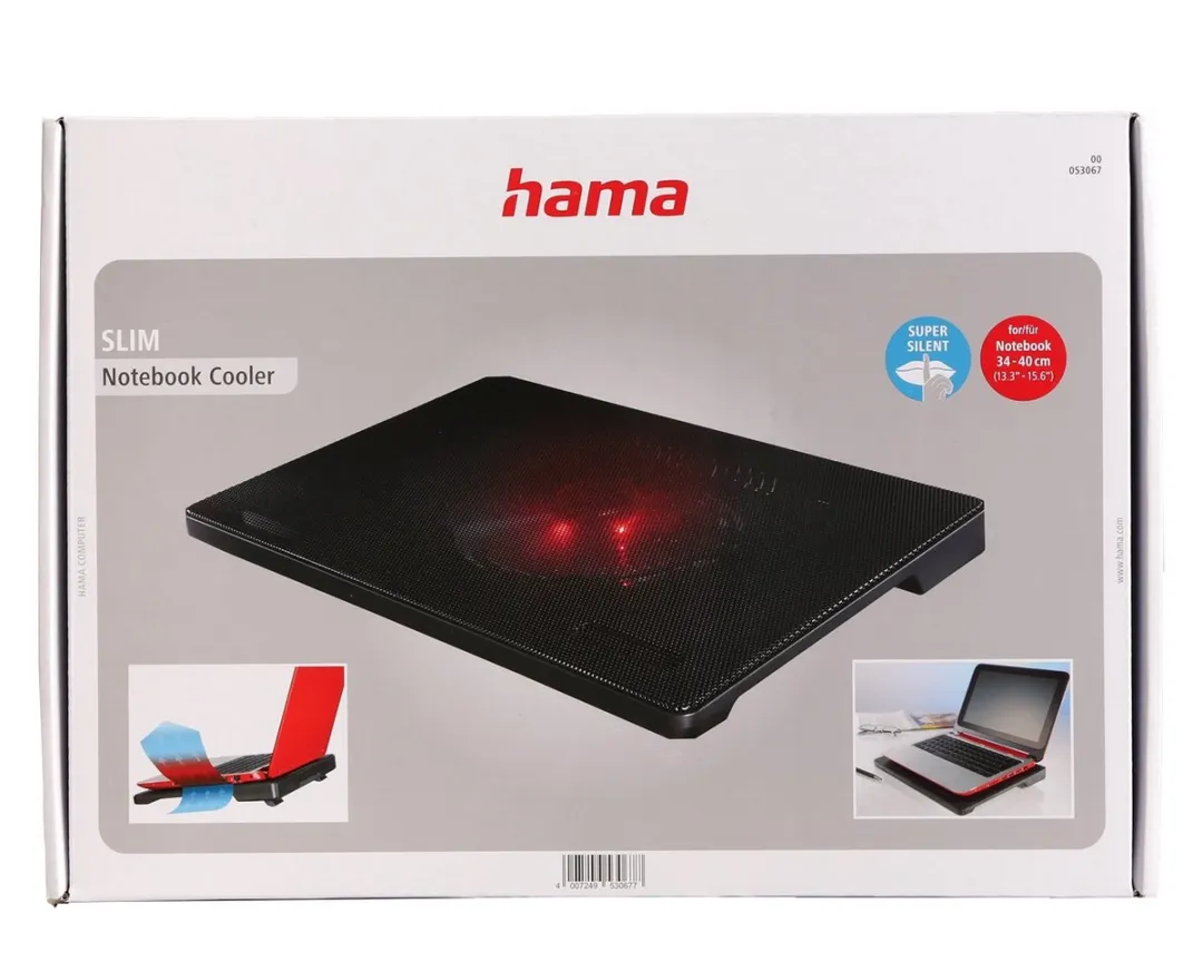 Hama 00053067 Notebook Cooler - 2x 14cm Ventilatoren - Zwart - afbeelding 6 van 6