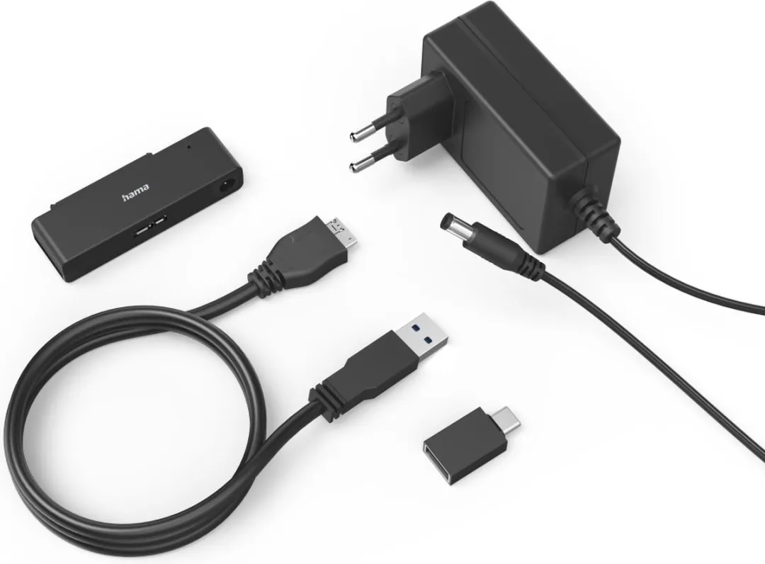 Hama USB-adapter 200120 - 2,5/3,5 SSD/HDD - Zwart