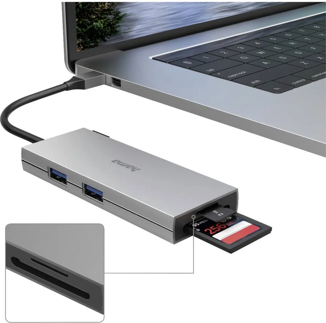 Hama USB-C Dockingstation 00200110 - Grijs - afbeelding 6 van 6