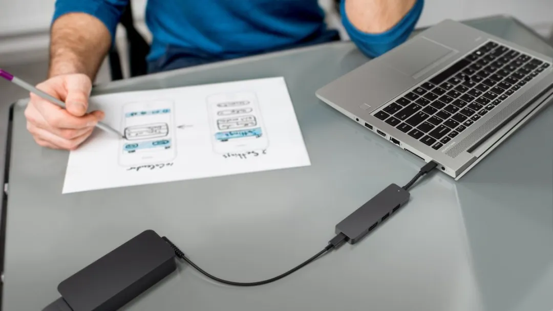 HP ENVY 5LX63AA#ABB USB-C Hub - 3x USB, HDMI - Zwart
