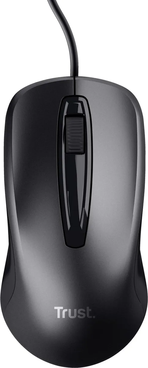 Trust Carve 23733 Bedrade Muis - 3 Knoppen - Zwart