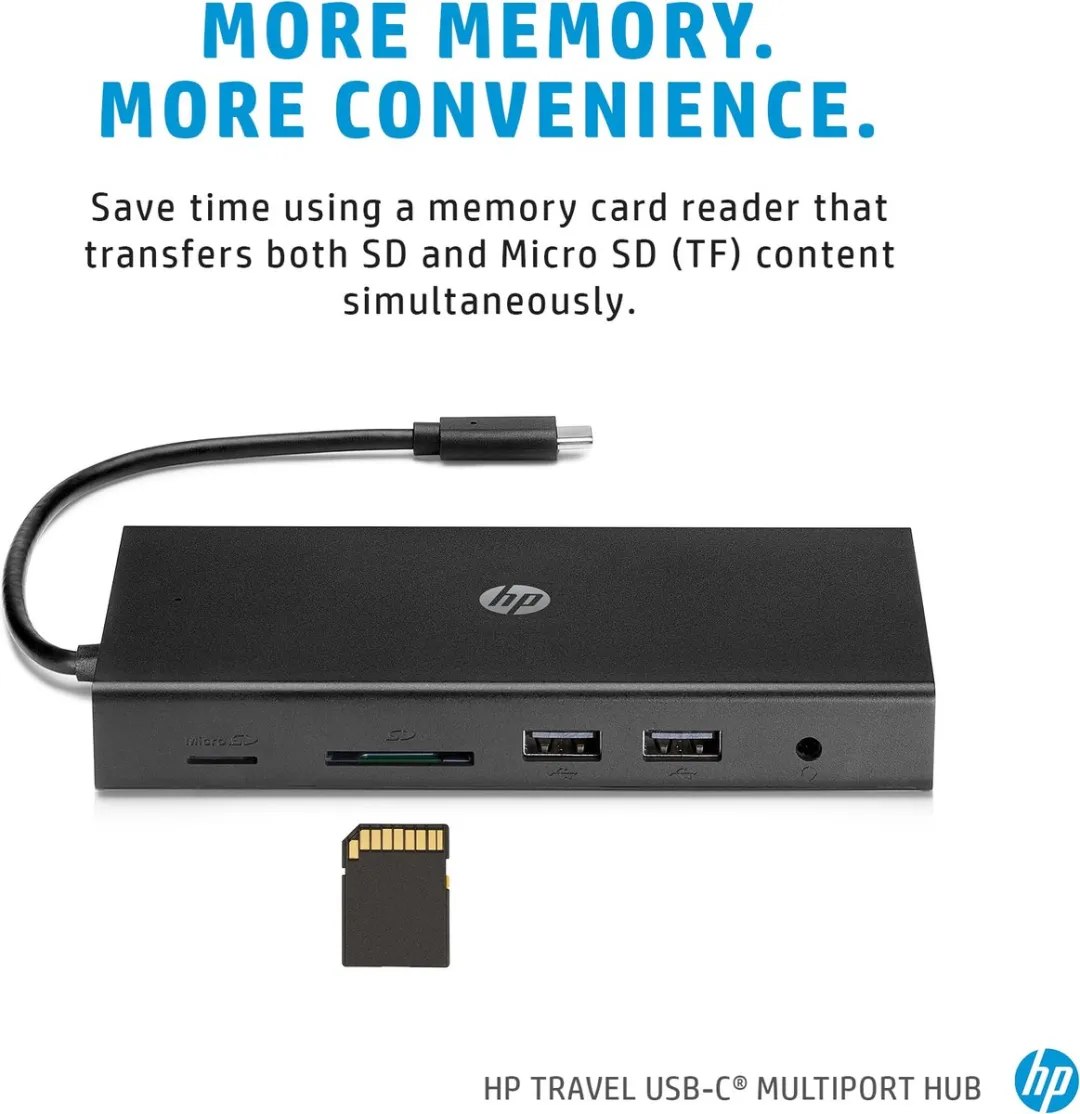 HP USB-C Reishub 1C1Y5AA#ABB - 4 Poorten - Zwart