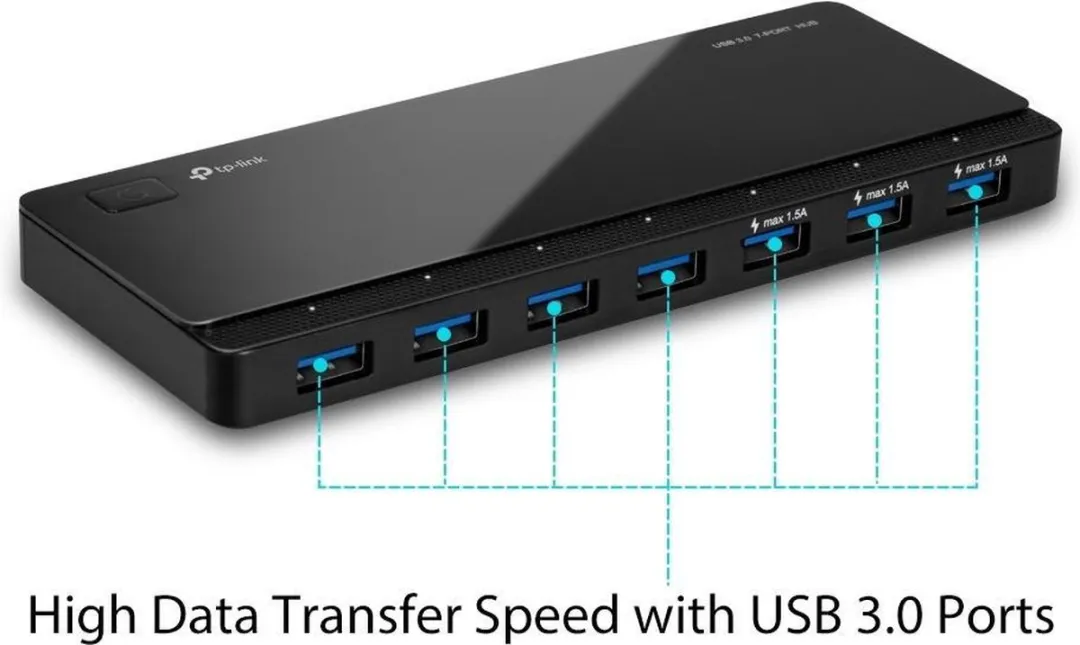 TP-Link UH700 USB 3.0 Hub - 7 Poorten Zwart