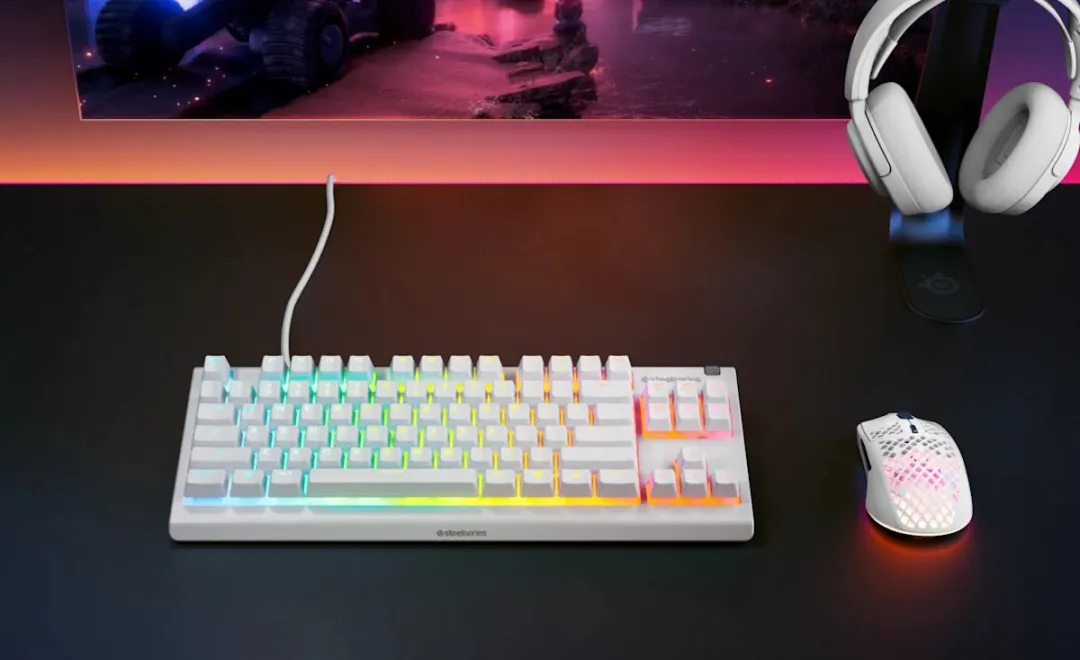 SteelSeries Apex 3 TKL 64819 Gaming Toetsenbord - Wit - afbeelding 6 van 6