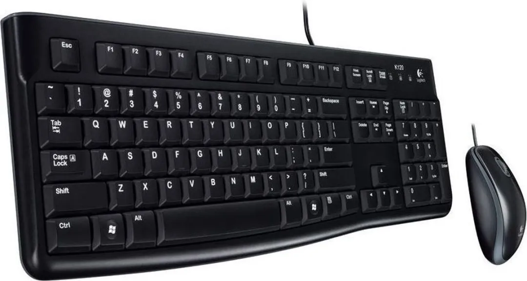 Logitech MK120 Bedraad Toetsenbord en Muis - Zwart