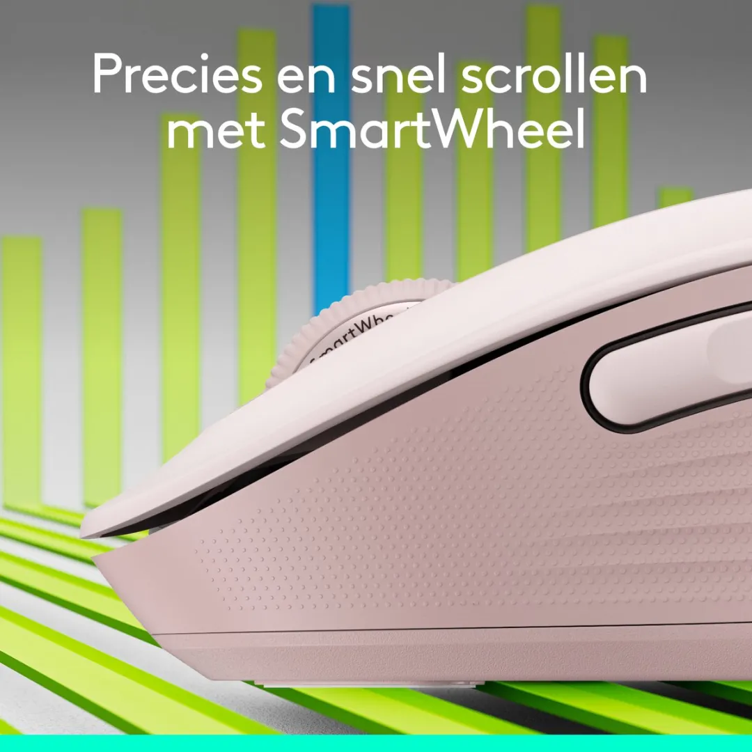 Logitech Signature M650 L Draadloze Muis - Roze