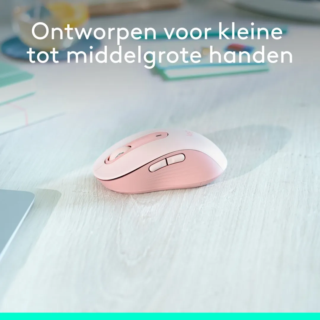 Logitech Signature M650 Draadloze Muis - Roze