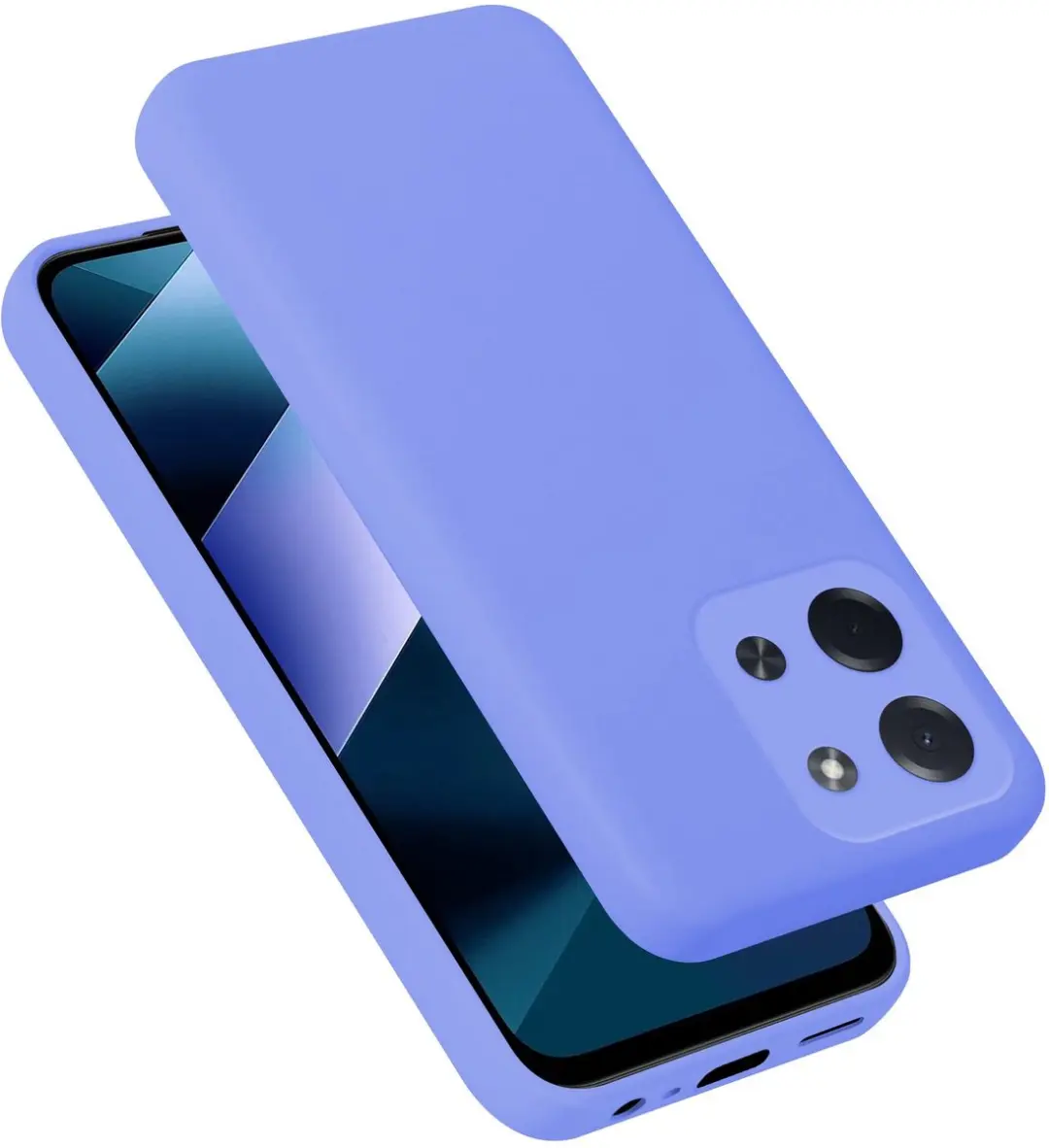 Cadorabo Hoesje geschikt voor Xiaomi Poco C85 Case in Liquid Lichte Paars Besche