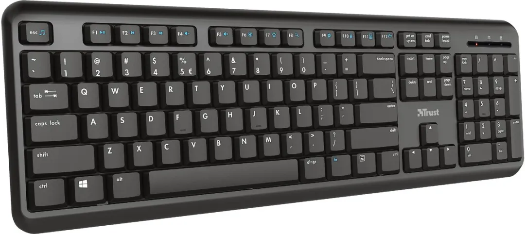 Trust Ody 24335 Draadloos Toetsenbord QWERTZ - Zwart