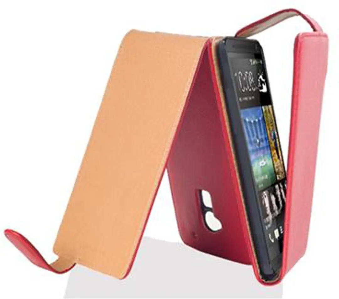 Cadorabo Hoesje geschikt voor HTC ONE MAX T6 in INFERNO ROOD