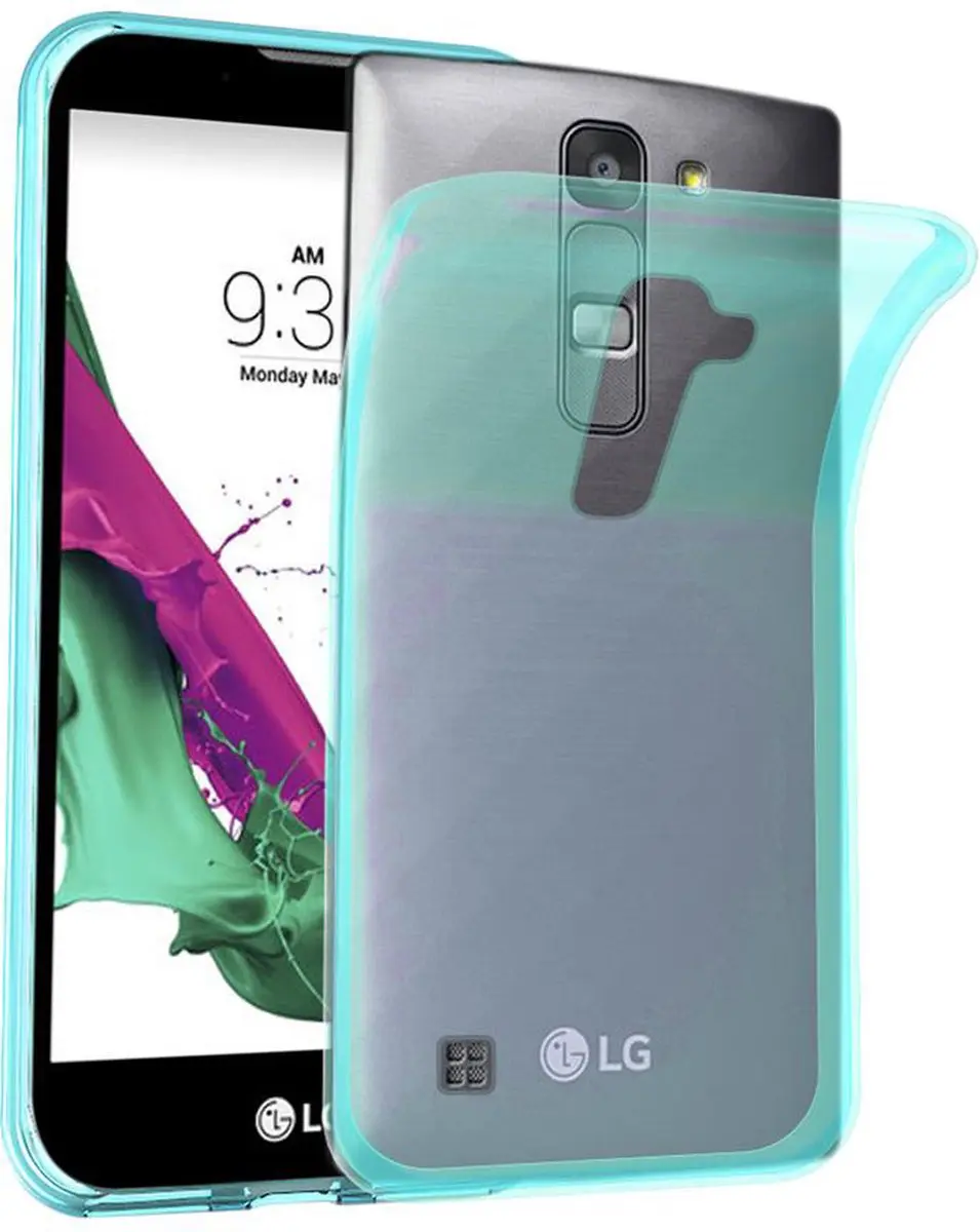 Cadorabo Hoesje geschikt voor LG G4C / G4 MINI / MAGNA in TRANSPARANT BLAUW - Beschermhoes gemaakt van flexibel TPU Silicone Case Cover