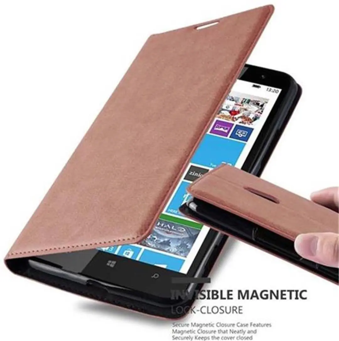 Cadorabo Hoesje geschikt voor Nokia Lumia 1320 in CAPPUCCINO BRUIN