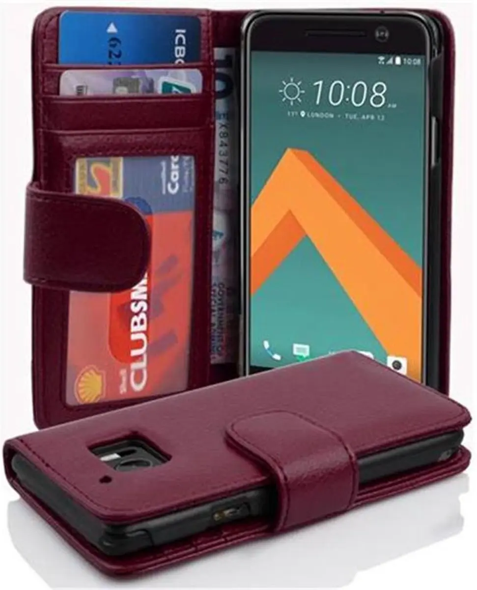 Cadorabo Hoesje geschikt voor HTC ONE M10 in BORDEAUX PAARS