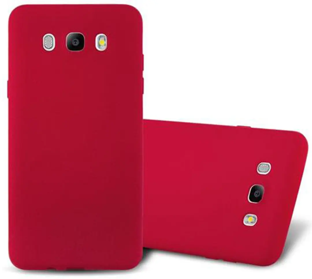 Cadorabo Hoesje geschikt voor Samsung Galaxy J7 2016 in FROST ROOD