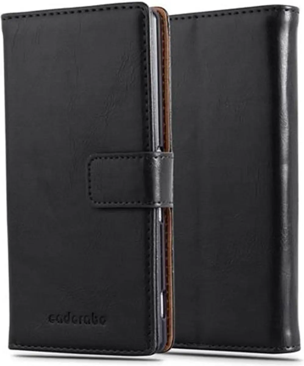 Cadorabo Hoesje geschikt voor Sony Xperia Z3 PLUS / Z4 in ZWART GRAFIET
