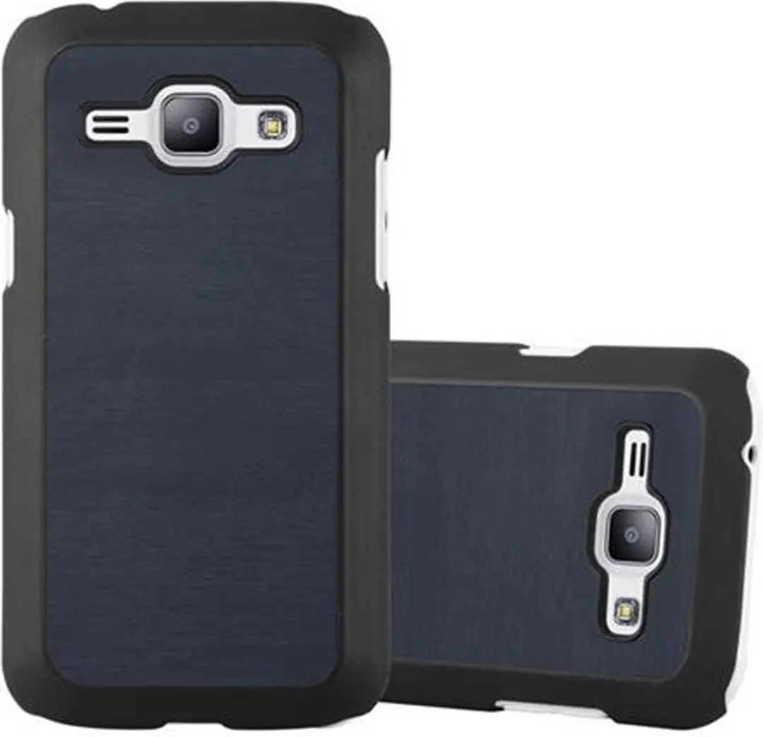 Cadorabo Hoesje geschikt voor Samsung Galaxy J1 2015 in WOODY BLAUW