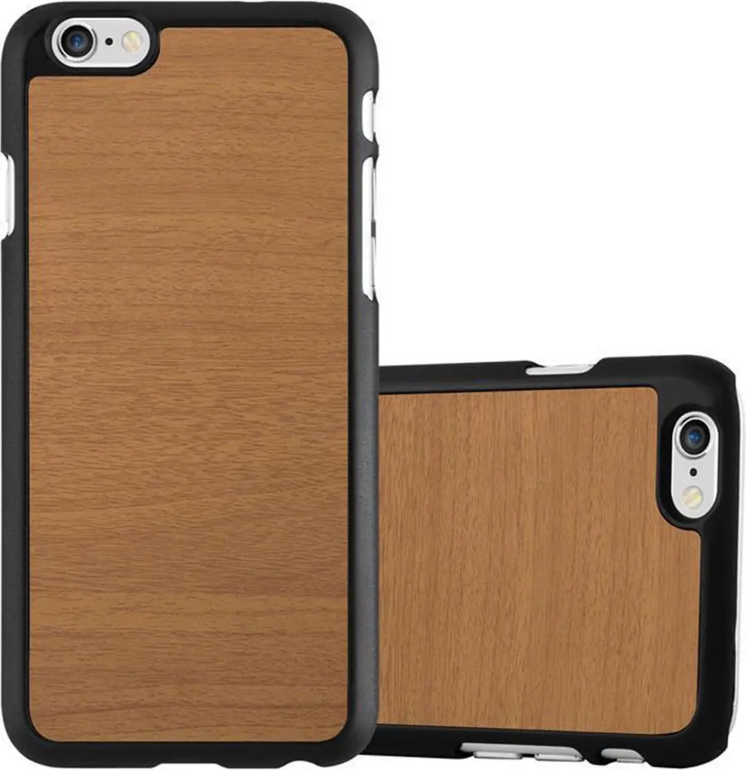 Cadorabo Hoesje geschikt voor Apple iPhone 6 PLUS / 6S PLUS in WOODY BRUIN