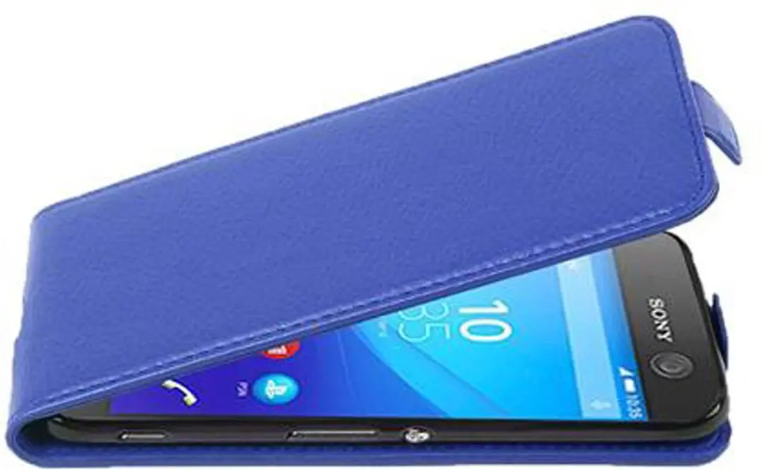 Cadorabo Hoesje geschikt voor Sony Xperia M5 in KONINGSBLAUW