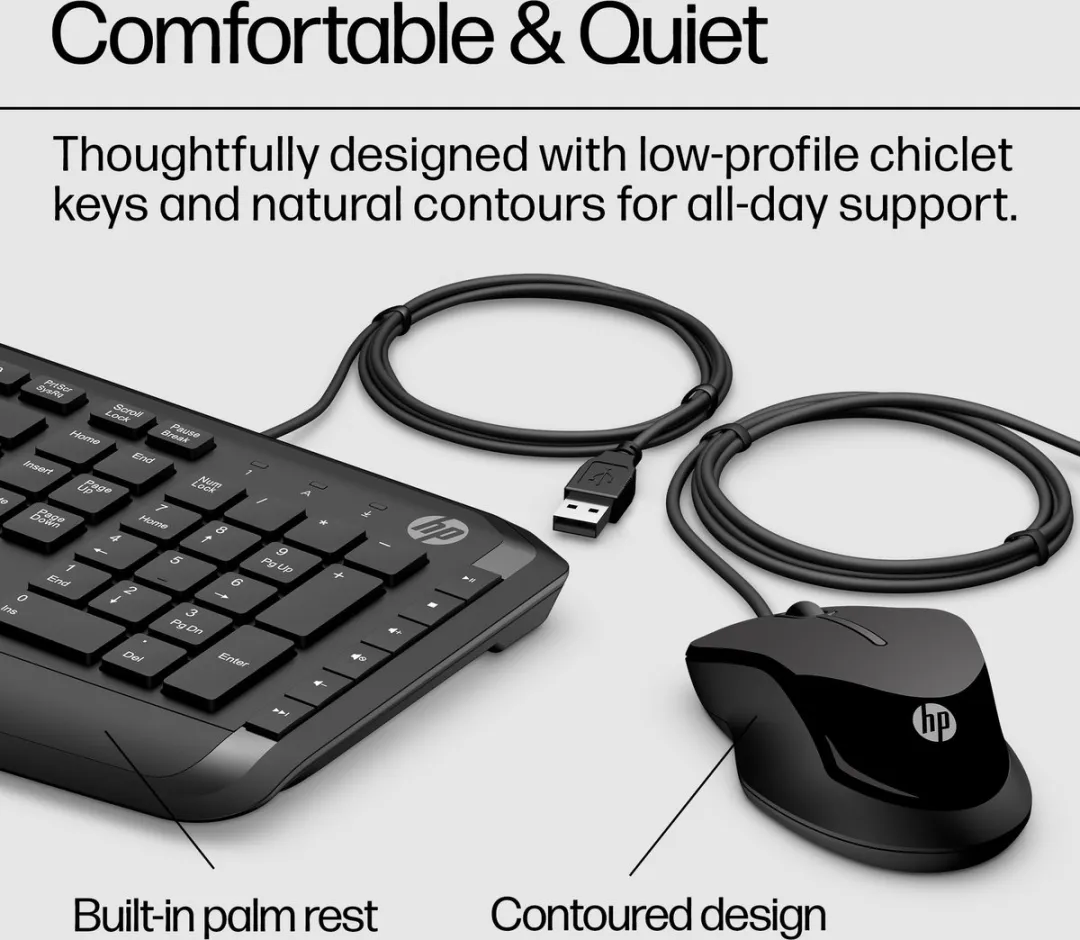 HP Pavilion 200 - Bedraad Toetsenbord en Muis Combinatie - Qwerty