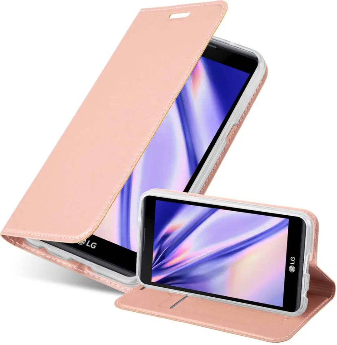 Cadorabo Hoesje geschikt voor LG X POWER in CLASSY ROSE GOUD