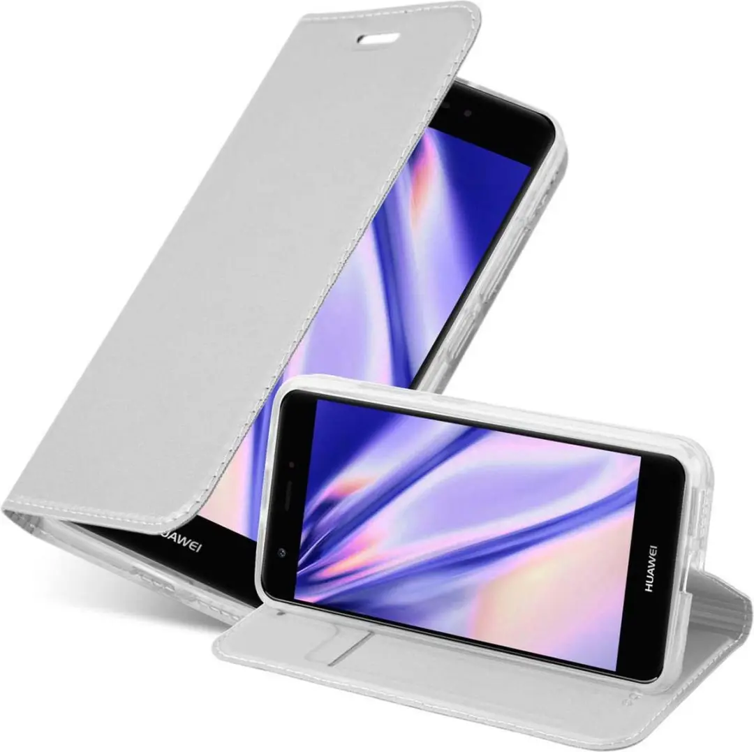 Cadorabo Hoesje geschikt voor Huawei NOVA in CLASSY ZILVER