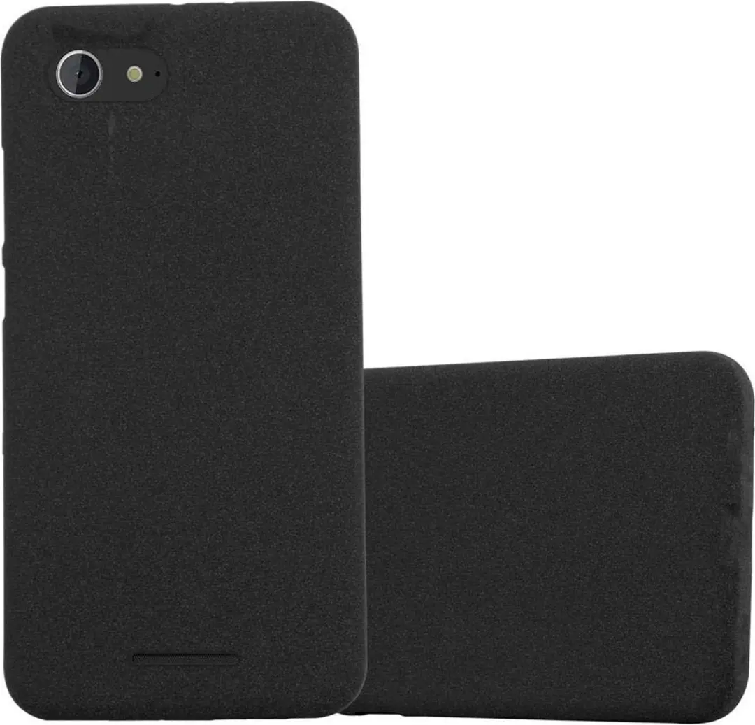 Cadorabo Hoesje geschikt voor Sony Xperia E3 in FROST ZWART