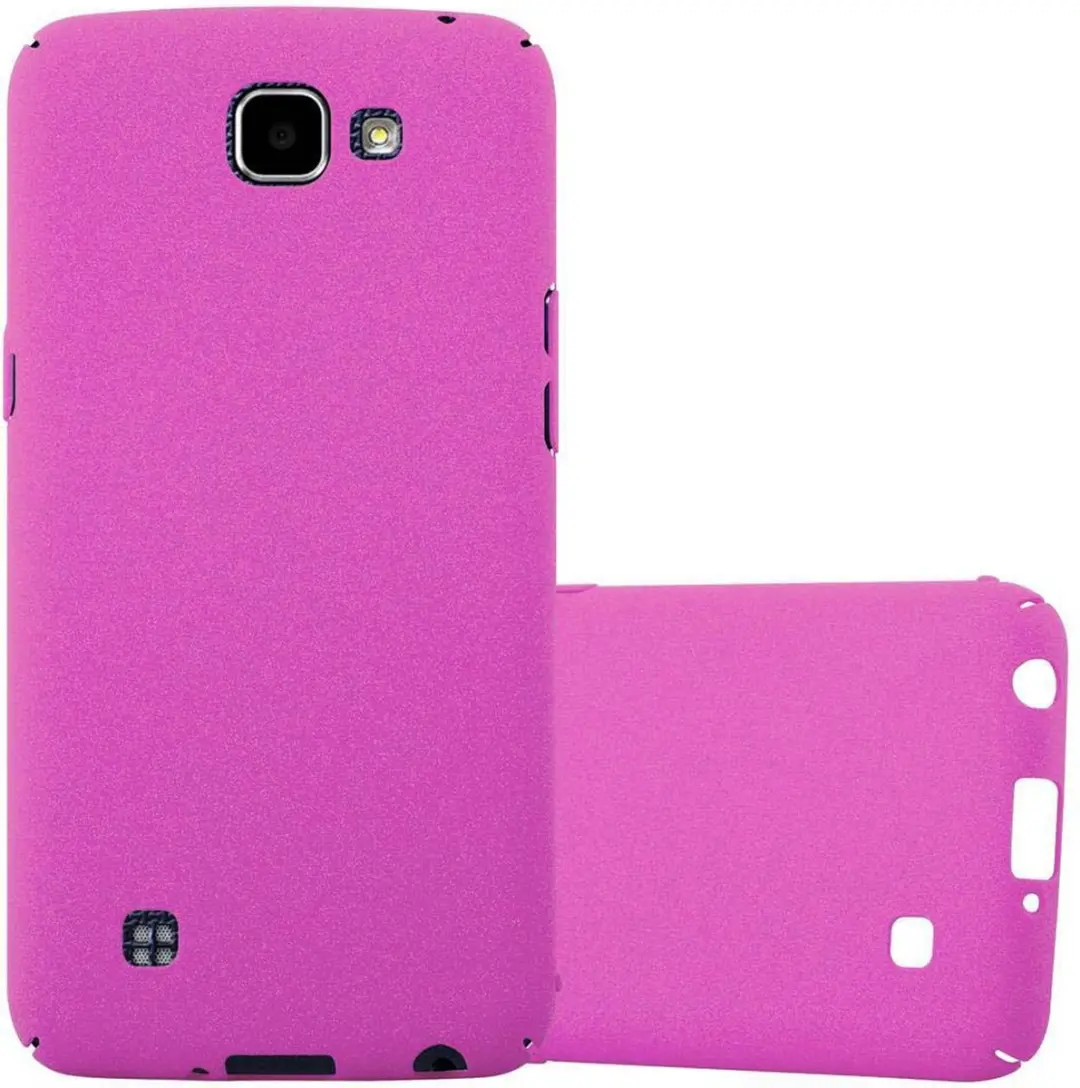 Cadorabo Hoesje geschikt voor LG K4 2016 in FROSTY ROZE - Hard Case Cover beschermhoes in Frosted look tegen krassen en stoten