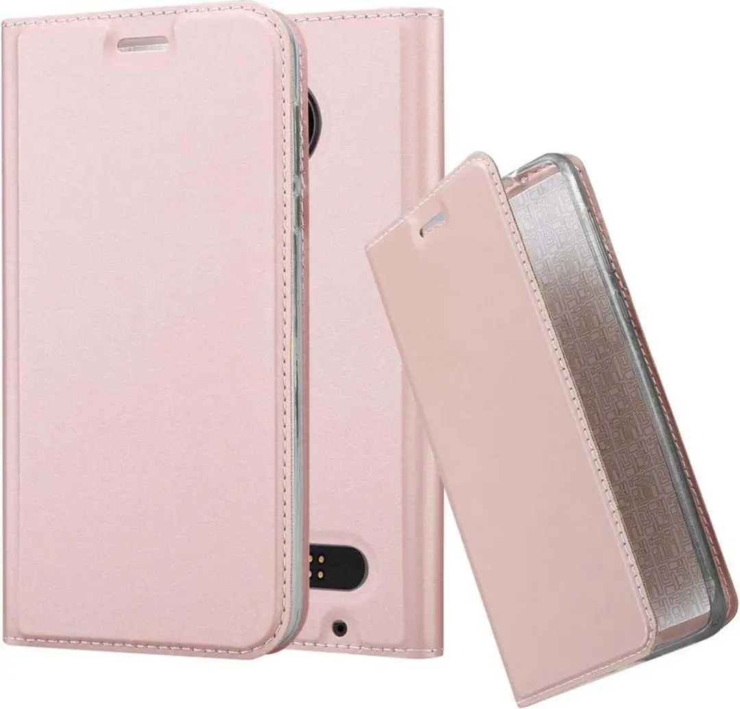 Cadorabo Hoesje geschikt voor Motorola MOTO Z2 in CLASSY ROSE GOUD