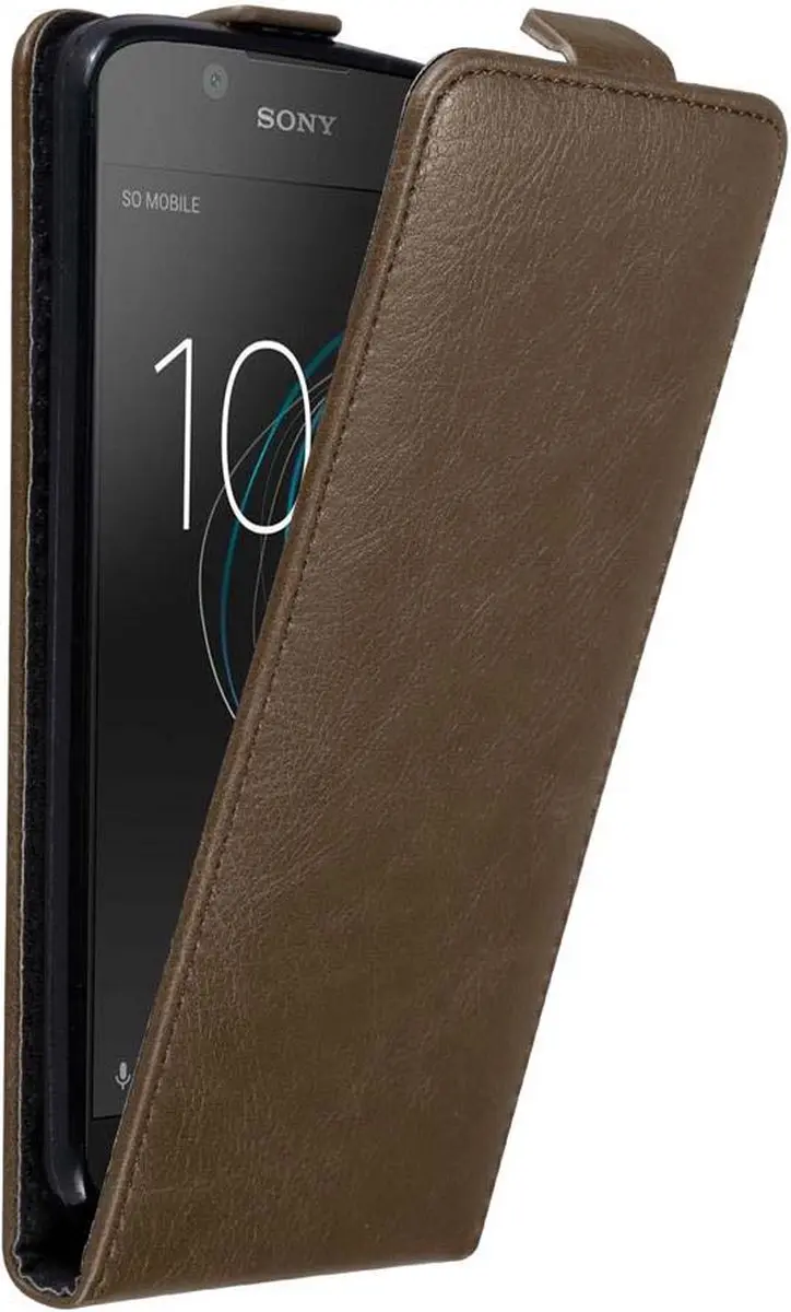 Cadorabo Hoesje geschikt voor Sony Xperia L1 in KOFFIE BRUIN
