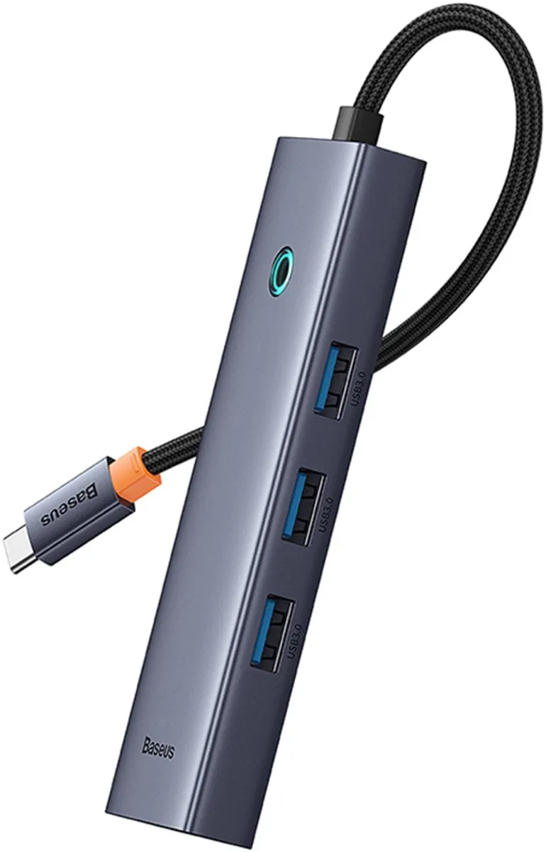 Baseus UltraJoy 6-Port USB 3.2 Gen 1 Type-C Hub - Grijs