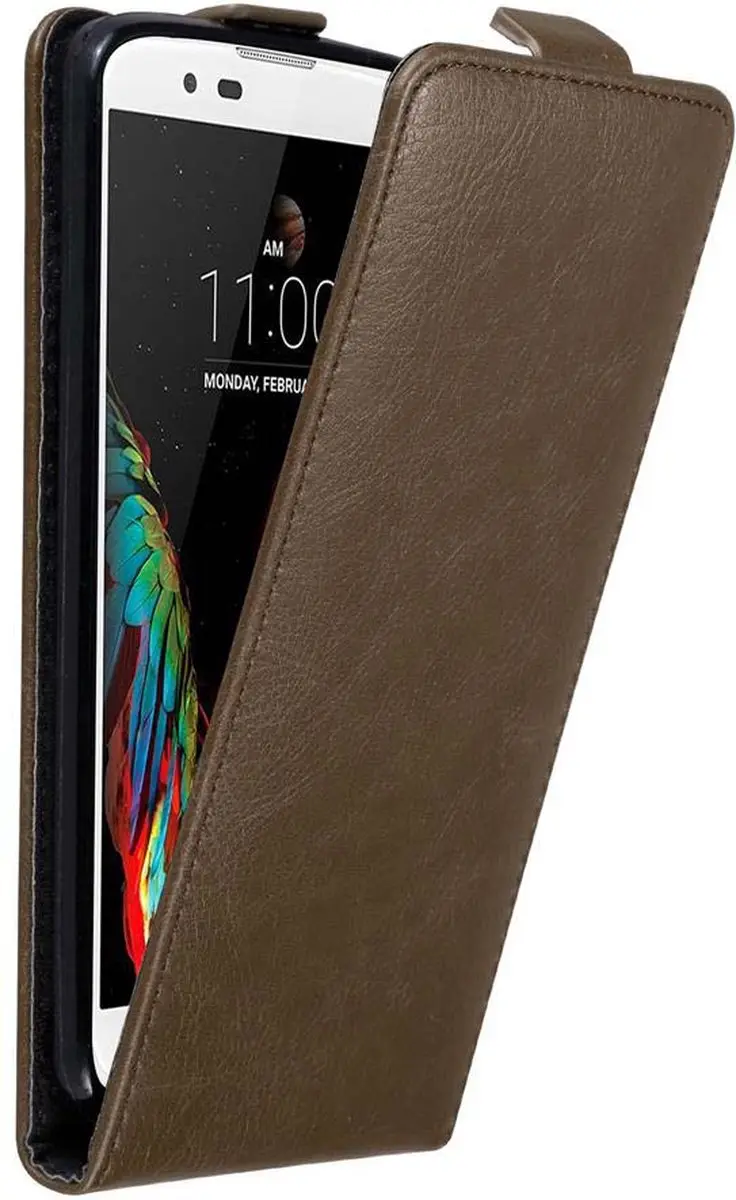 Cadorabo Hoesje geschikt voor LG K10 2016 in KOFFIE BRUIN