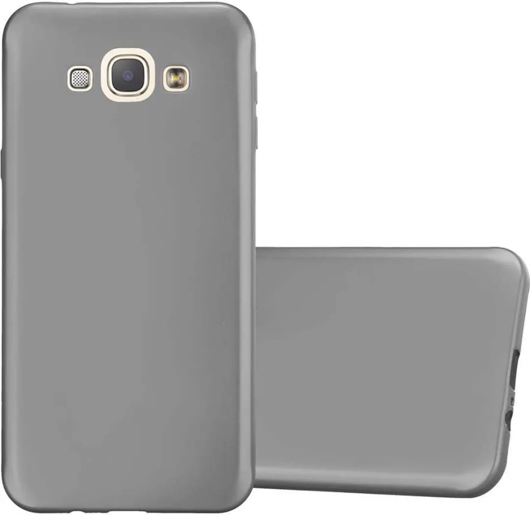 Cadorabo Hoesje geschikt voor Samsung Galaxy A8 2015 in METALLIC GRIJS