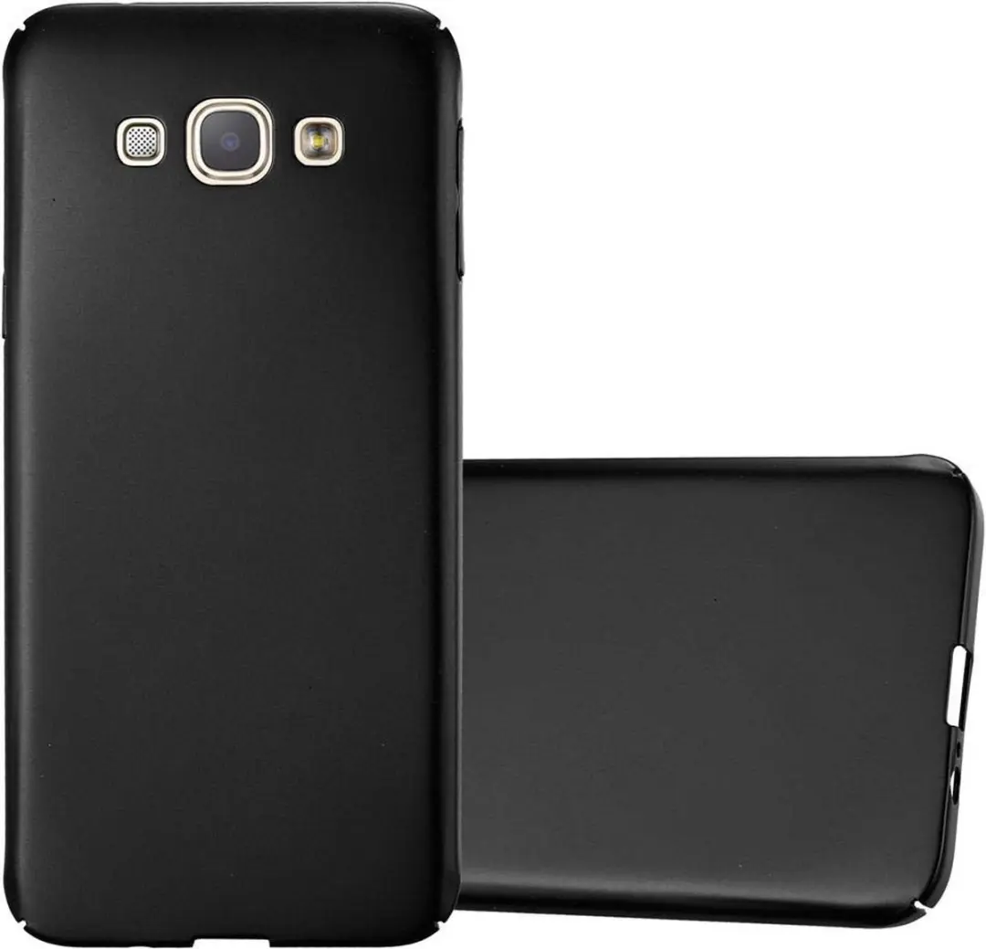 Cadorabo Hoesje geschikt voor Samsung Galaxy A8 2015 in METAAL ZWART