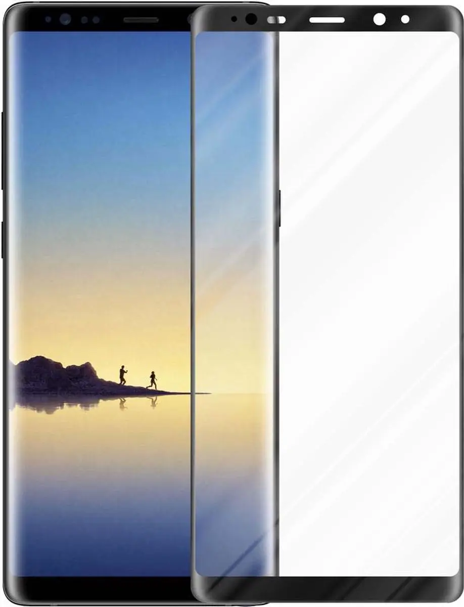 Cadorabo Volledig scherm pantserfolie geschikt voor Samsung Galaxy NOTE 8 in TRA