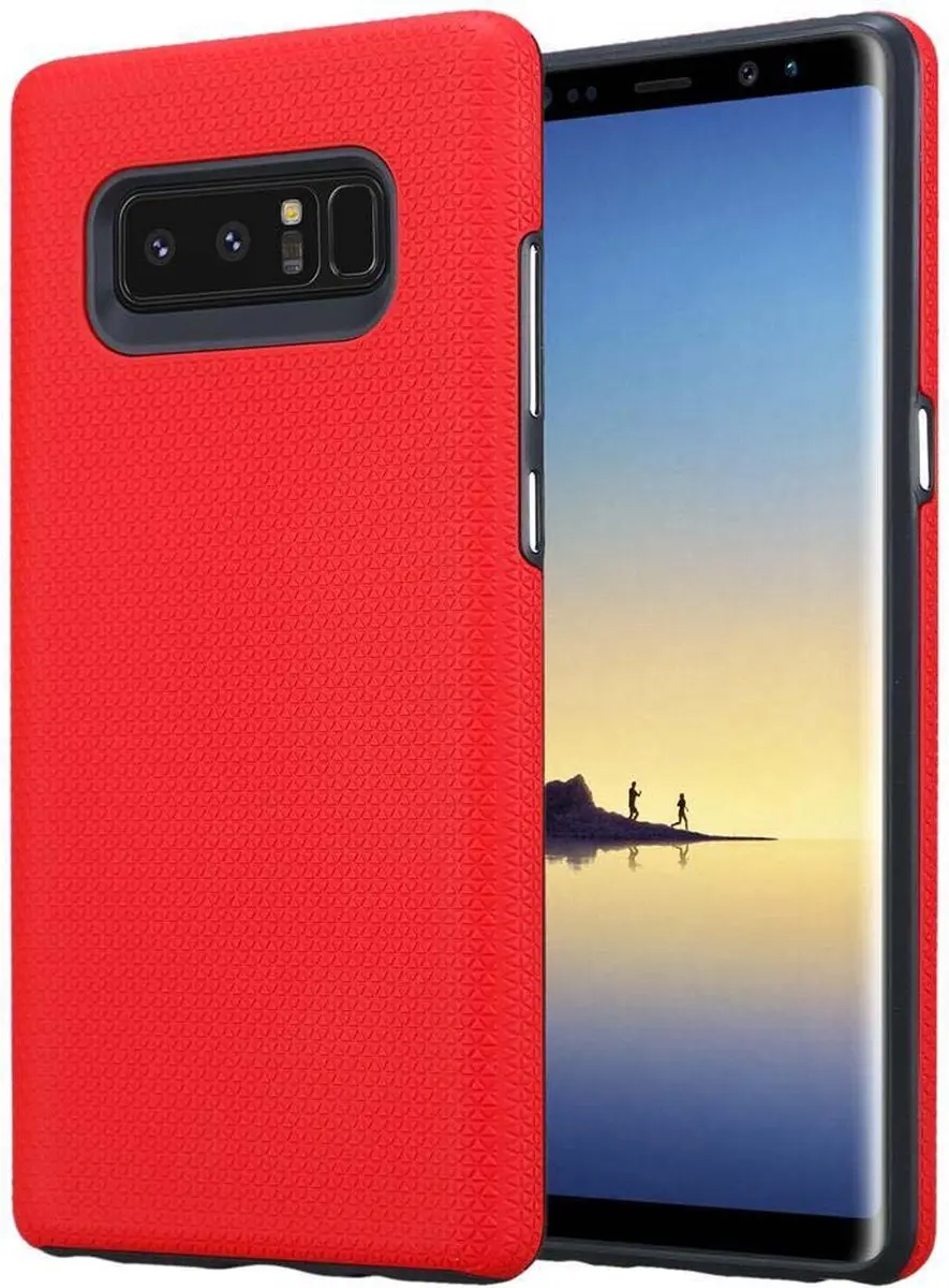 Cadorabo Hoesje geschikt voor Samsung Galaxy NOTE 8 in ANJERS ROOD