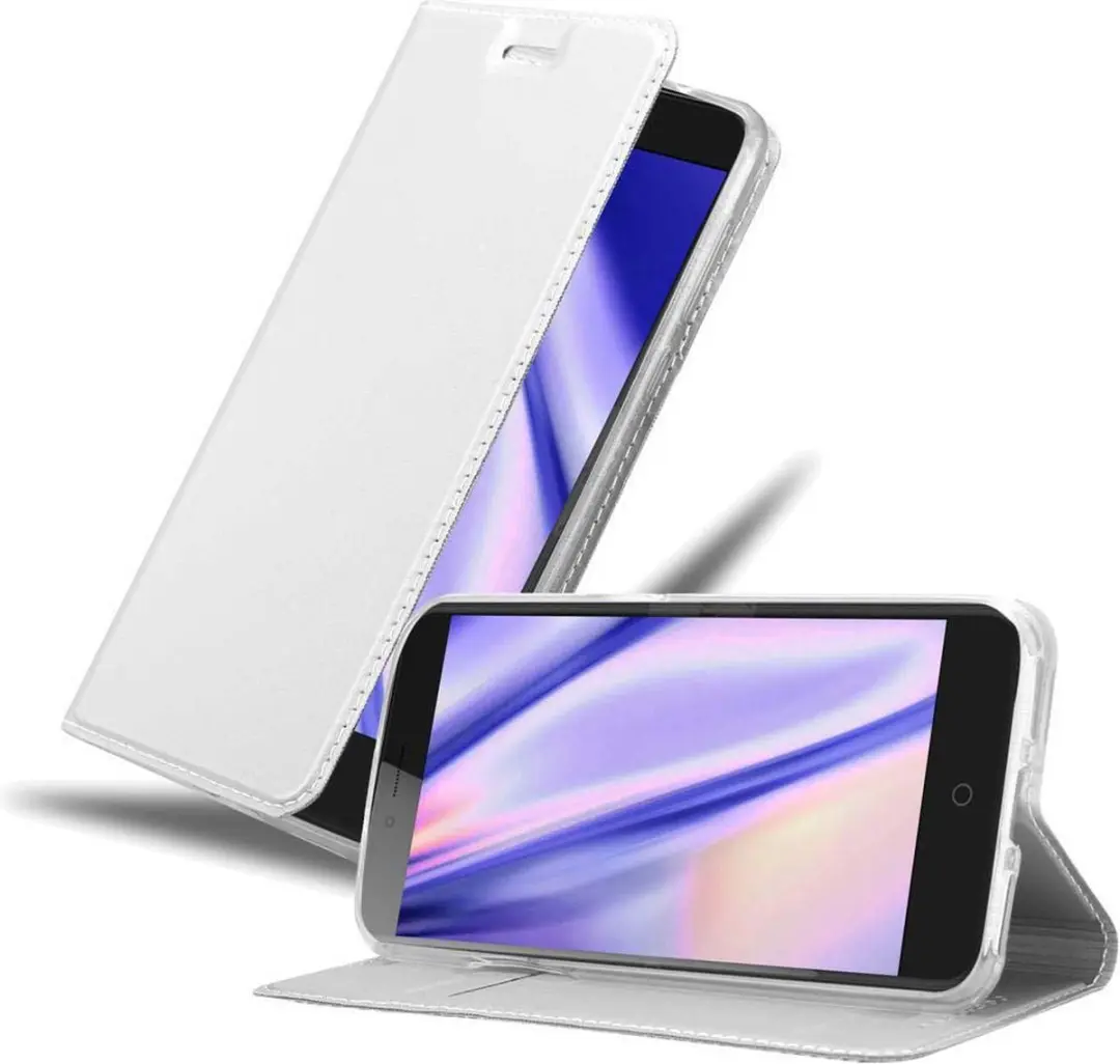 Cadorabo Hoesje geschikt voor ZTE Blade V7 in CLASSY ZILVER
