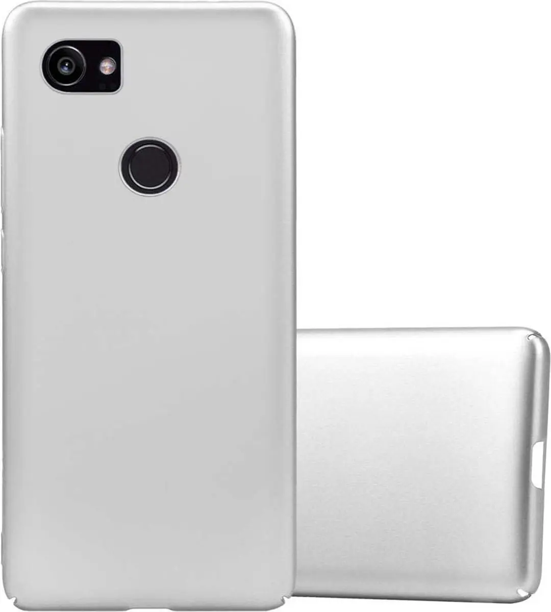 Cadorabo Hoesje geschikt voor Google PIXEL 2 XL in METAAL ZILVER