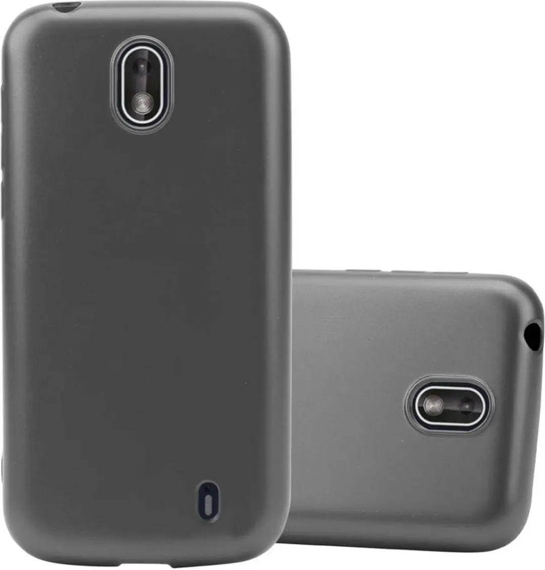 Cadorabo Hoesje geschikt voor Nokia 1 2018 in METALLIC GRIJS